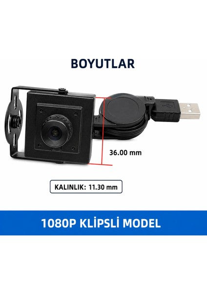Raspberry Pi 5/4B 1080p Starlight Gece Görüş USB Kamera Modülü