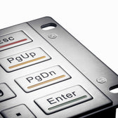 D-8204E IP65 16 tuşlu vandal dayanımlı paslanmaz çelik metal nümerik tuş takımı