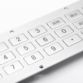 D-87135 IP65 24 tuşlu paslanmaz çelik metal nümerik tuş takımı