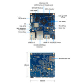 Banana Pi BPI-M2+ (H3) Tek Kart Bilgisayar (SBC) – 1GB RAM + 8GB eMMC – 2