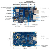 Banana Pi BPI-M2 Ultra Tek Kart Bilgisayar (SBC) – 2GB RAM + 8GB eMMC – 2