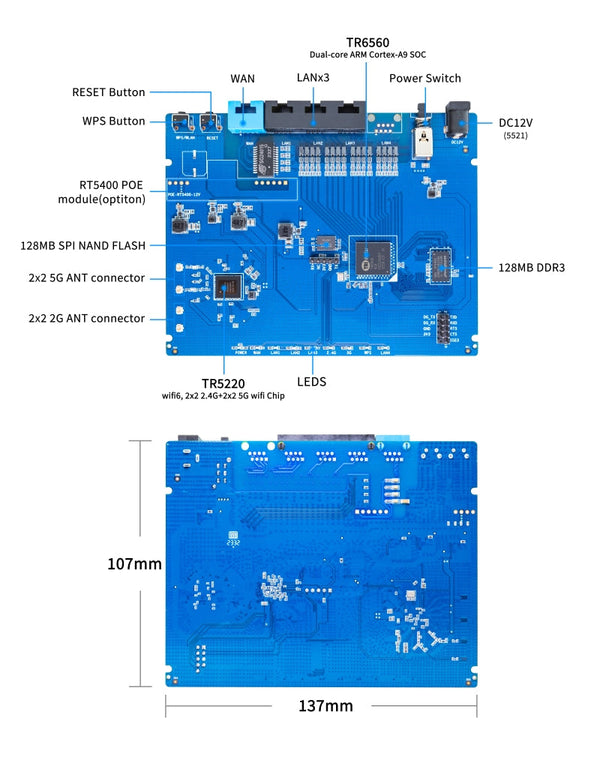 Banana Pi BPI-WIFI6 Mini Router Kartı – 2