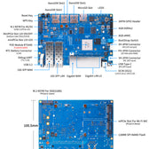 Banana Pi BPI-R4-4E Router Kartı (PoE Destekli) – 4GB RAM + 8GB eMMC – 3