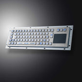 D-8635T Backlight IP65 3 tuşlu aydınlatmalı paslanmaz çelik touchpad'li metal klavye