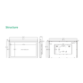 23.8 İnç RK3576S Android Endüstriyel HMI Panel PC– IPS, Alüminyum ön gömmeli – 5