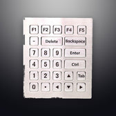 D-8223-1-BG IP65 26 tuşlu aydınlatmalı metal nümerik tuş takımı