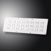 D-87135 IP65 24 tuşlu paslanmaz çelik metal nümerik tuş takımı