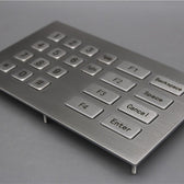 D-8932 IP65 22 tuşlu paslanmaz çelik metal nümerik tuş takımı