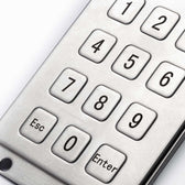 D-8208 IP54 12 tuşlu paslanmaz çelik metal nümerik tuş takımı