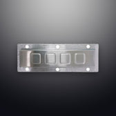 D-8501A IP65 4 tuşlu paslanmaz çelik metal fonksiyon tuş takımı