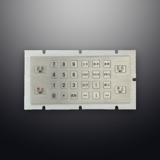 D-8237 IP65 28 tuşlu paslanmaz çelik metal nümerik tuş takımı