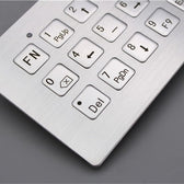 D-8905 IP65 18 tuşlu endüstriyel metal klavye