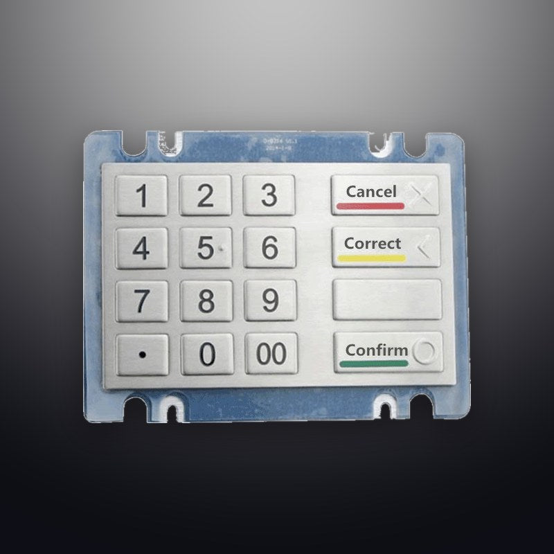 D-8216 IP54 16 tuşlu vandal dayanımlı metal nümerik tuş takımı