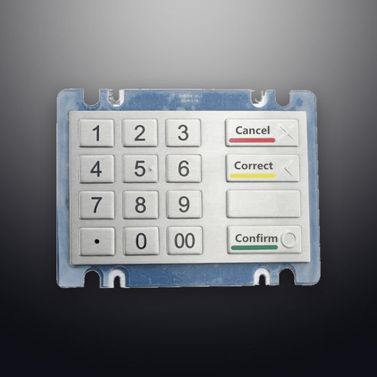 D-8216 IP54 16 tuşlu vandal dayanımlı metal nümerik tuş takımı