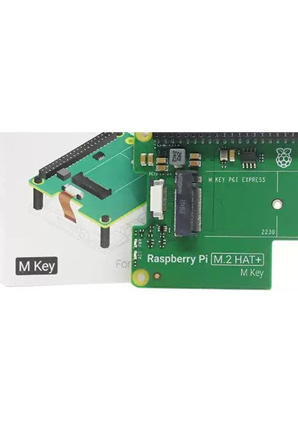 Raspberry Pi 5 M.2 HAT+ PCIe NVMe Genişletme Kiti — Kasa ve Soğutucu Dahil