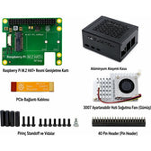 Raspberry Pi 5 M.2 HAT+ PCIe NVMe Genişletme Kiti — Kasa ve Soğutucu Dahil