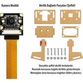 Raspberry Pi 5/4B 8 MP IMX219 CSI Kamera Modülü 77° — Braketli