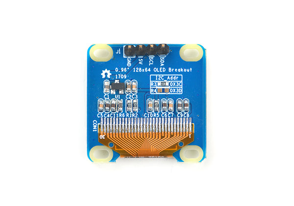 FriendlyElec 0.96 inç I2C 128x64 OLED Beyaz Ekran Modülü