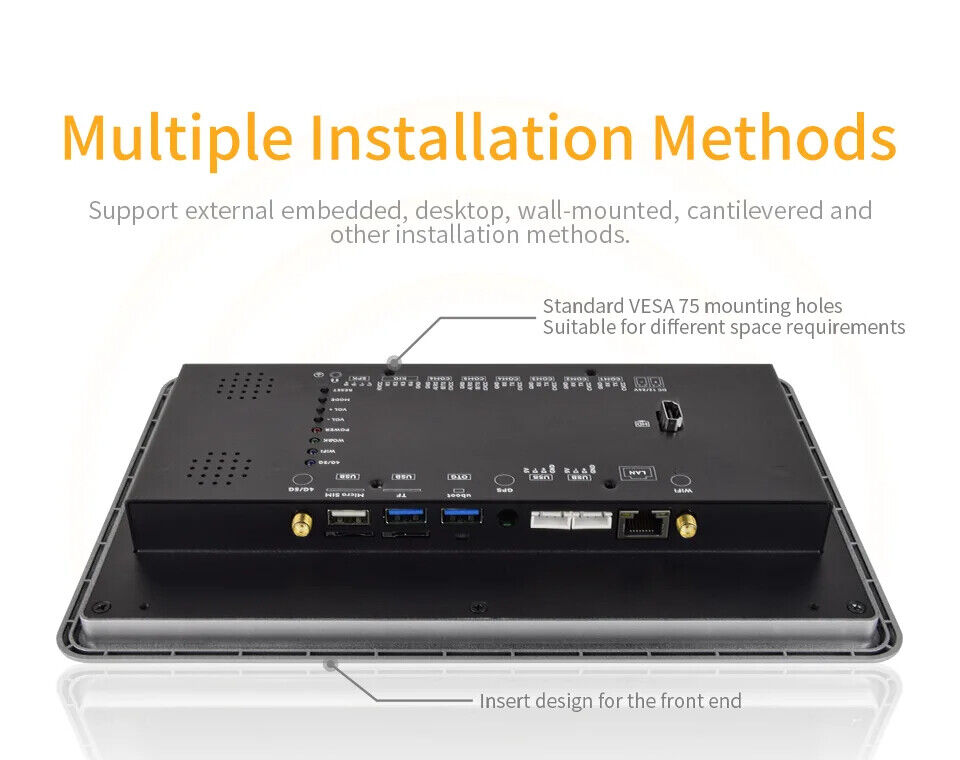 10.1 İnç A133P Android Endüstriyel HMI Panel PC – IPS Panel, 2x Dahili Hoparlör, Geniş Çerçeveli ABS Gövde