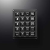 D-82118 IP65 20 tuşlu metal nümerik tuş takımı