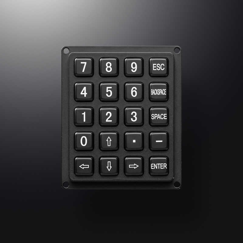 D-82118 IP65 20 tuşlu metal nümerik tuş takımı
