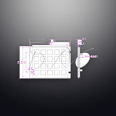D-8279 IP65 20 tuşlu metal nümerik tuş takımı