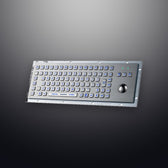 D-8606G-BG-VNAS IP65 3 tuşlu aydınlatmalı paslanmaz çelik trackball'lu metal klavye