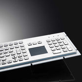D-8605T IP65 106 tuşlu paslanmaz çelik touchpad metal nümerik tuş takımı