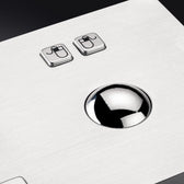 D-8615 IP65 2 tuşlu paslanmaz çelik trackball'lu metal klavye
