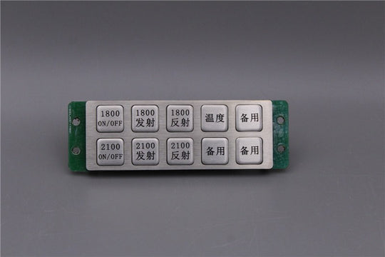D-8539 IP54 10 tuşlu paslanmaz çelik metal fonksiyon tuş takımı