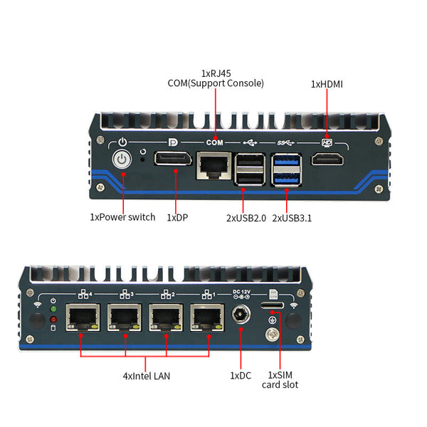 N1141 Intel Celeron J6412 Industrial Mini PC