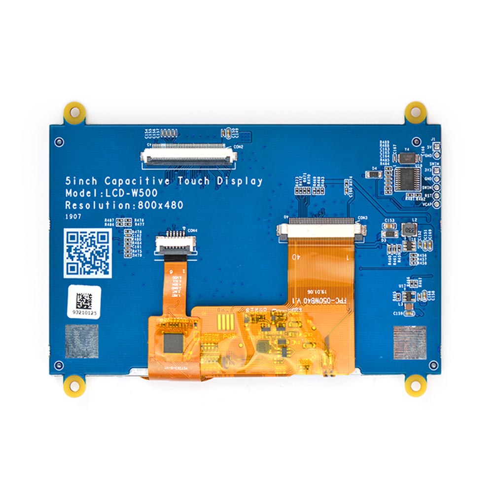FriendlyElec W500 5" TFT LCD Display – 800×480 Capacitive Touch RGB Screen