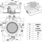 BS50A IP65 medikal endüstriyel trackball