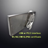 D-8625DESK IP65 103 tuşlu paslanmaz çelik endüstriyel metal klavye