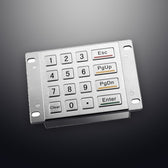 D-8204E IP65 16 tuşlu vandal dayanımlı paslanmaz çelik metal nümerik tuş takımı