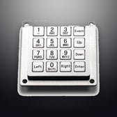 D-8291 IP54 16 tuşlu paslanmaz çelik metal nümerik tuş takımı