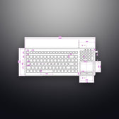 IP68 silikon touchpad metal nümerik tuş takımı