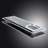 D-8635T Backlight IP65 3 tuşlu aydınlatmalı paslanmaz çelik touchpad'li metal klavye