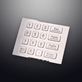 D-8281C IP65 16 tuşlu aydınlatmalı vandal dayanımlı metal nümerik tuş takımı