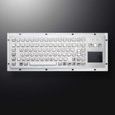 D-8606T IP65 89 tuşlu paslanmaz çelik touchpad'li metal klavye