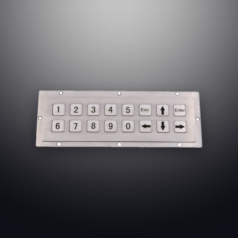 D-8908 IP54 16 tuşlu metal nümerik tuş takımı
