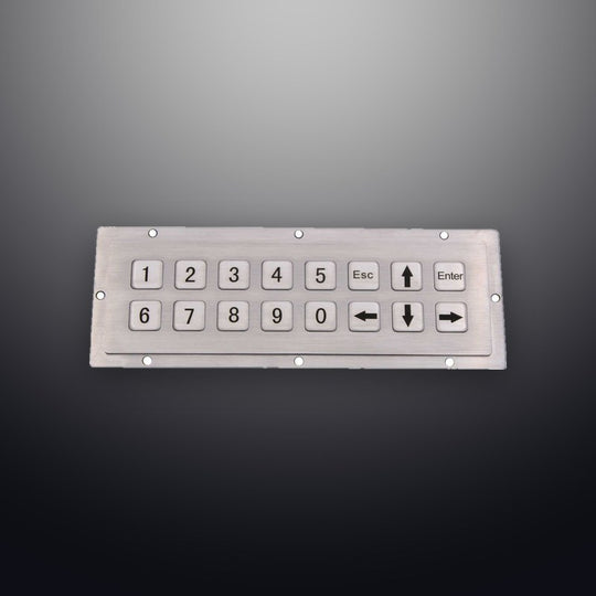 D-8908 IP54 16 tuşlu metal nümerik tuş takımı