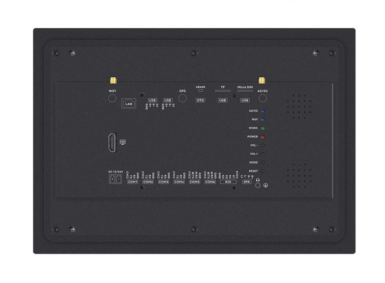 10.1 İnç RK3568 Android Industrial HMI Panel PC – 500 Nits IPS Touch, RS232/RS485 Seri Port, PoE Destekli