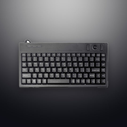 trackball'lu metal klavye