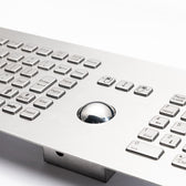 D-8605A IP65 106 tuşlu paslanmaz çelik trackball metal nümerik tuş takımı