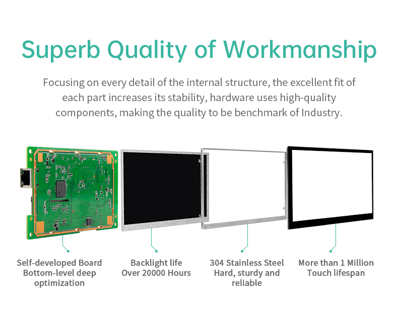 4.3 İnç A133P İşlemcili Open Frame Android Panel PC – Gömülü Kontrol Platformu