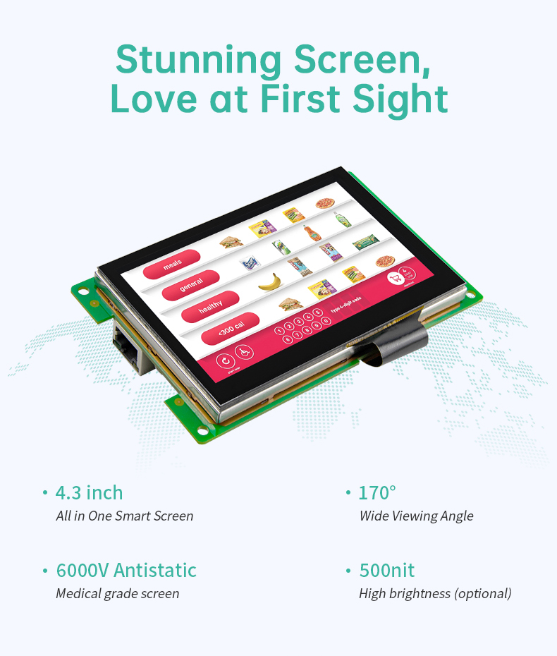 4.3 İnç A133P İşlemcili Open Frame Android Panel PC – Gömülü Kontrol Platformu