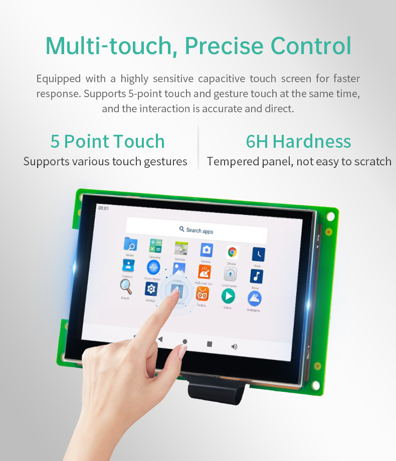 4.3 İnç A133P İşlemcili Open Frame Android Panel PC – Gömülü Kontrol Platformu