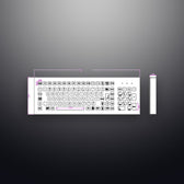 D-8625DESK IP65 103 tuşlu paslanmaz çelik endüstriyel metal klavye