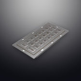 D-8235 IP54 23 tuşlu paslanmaz çelik metal nümerik tuş takımı